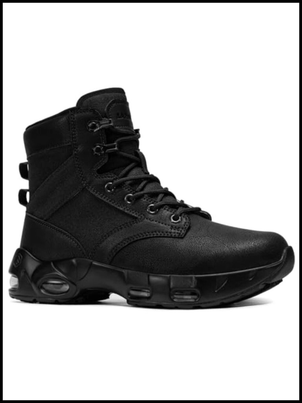 LARNMERN Women's Non Slip Work Boots Zip Slip On Cushioned Hiking Shoes